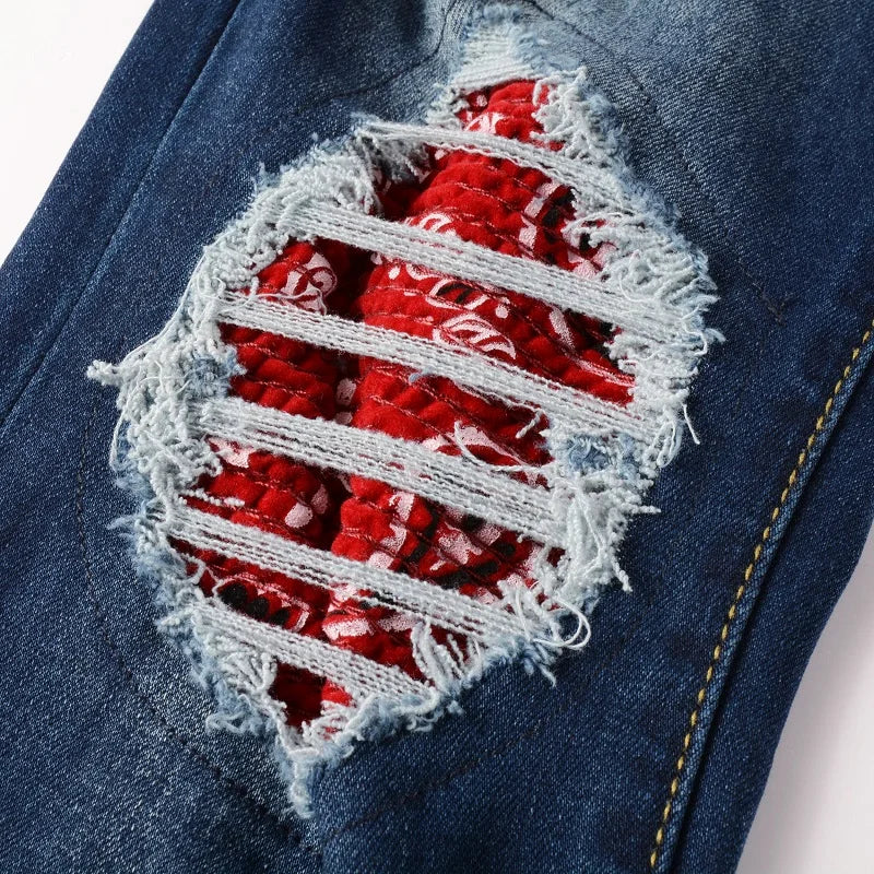BANDANA | RED/BLUE