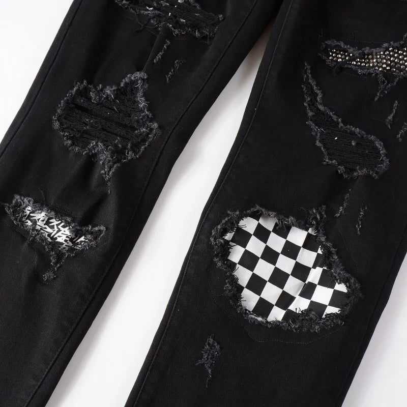 SWAROVSKI PATCH | BLACK/WHITE